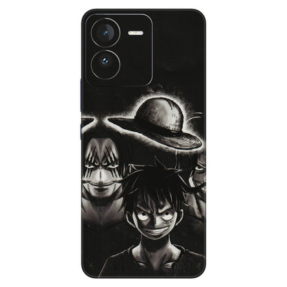 IQOO Phone Skins (All Models) - Black Luffy Hat - 3D Embossed Finish (L-57) IQOO Z9