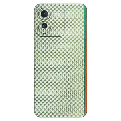 IQOO Phone Skins (All Models) - Gucci Fabric Pattern - 3D Embossed Finish (L-73) IQOO Z9