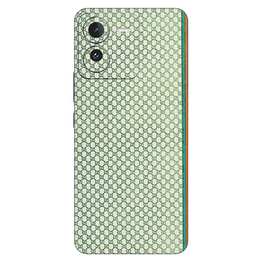 IQOO Phone Skins (All Models) - Gucci Fabric Pattern - 3D Embossed Finish (L-73) IQOO Z9