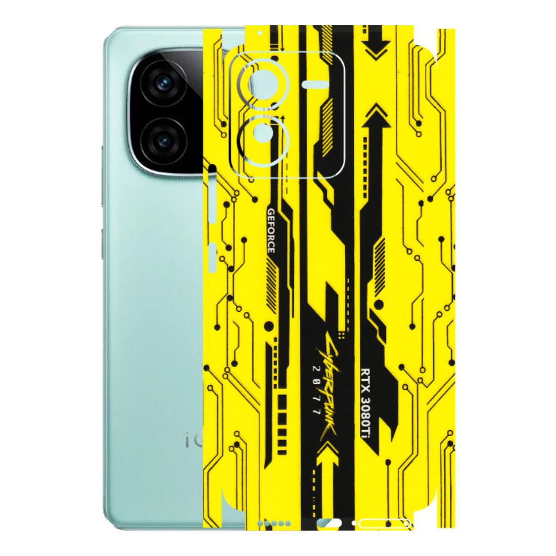 IQOO Phone Skins (All Models) - Yellow Cyberpunk - 3D Embossed Finish (L-93) IQOO Z9