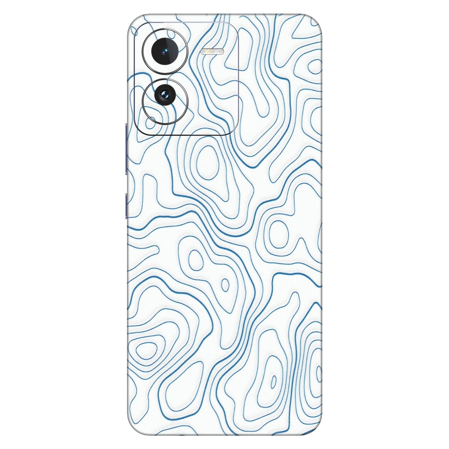 IQOO Phone Skins (All Models) - Blue And White Swirls - Matte Finish (M-139) IQOO Z9