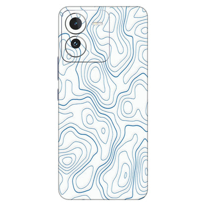 IQOO Phone Skins (All Models) - Blue And White Swirls - Matte Finish (M-139) IQOO Z9