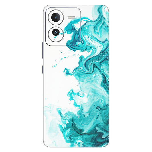 IQOO Phone Skins (All Models) - Sky Blue Abstract Colour - Matte Finish (M-146) IQOO Z9