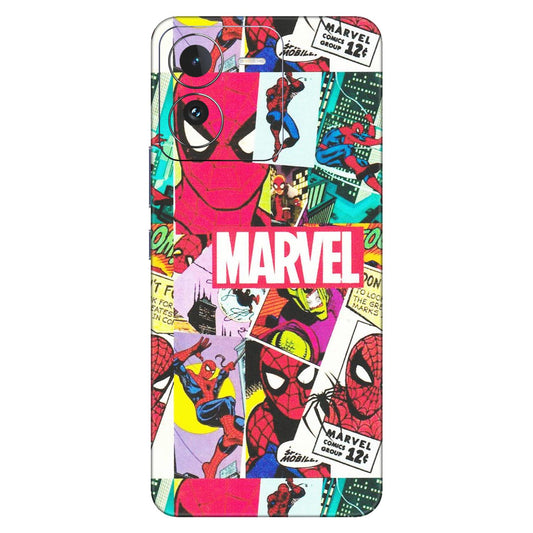 IQOO Phone Skins (All Models) - Marvel Comic Spiderman Grafitti - Matte Finish (M-72) IQOO Z9