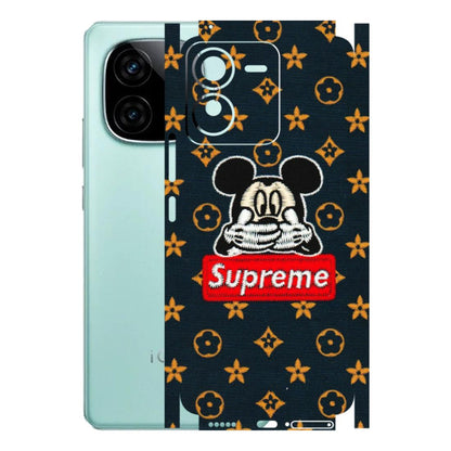 IQOO Phone Skins (All Models) - Mickey Supreme - Matte Finish (M-83) IQOO Z9