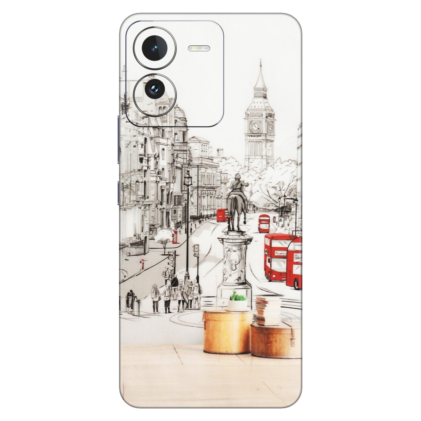 IQOO Phone Skins (All Models) - London Street - Transparent Finish (T-02) IQOO Z9