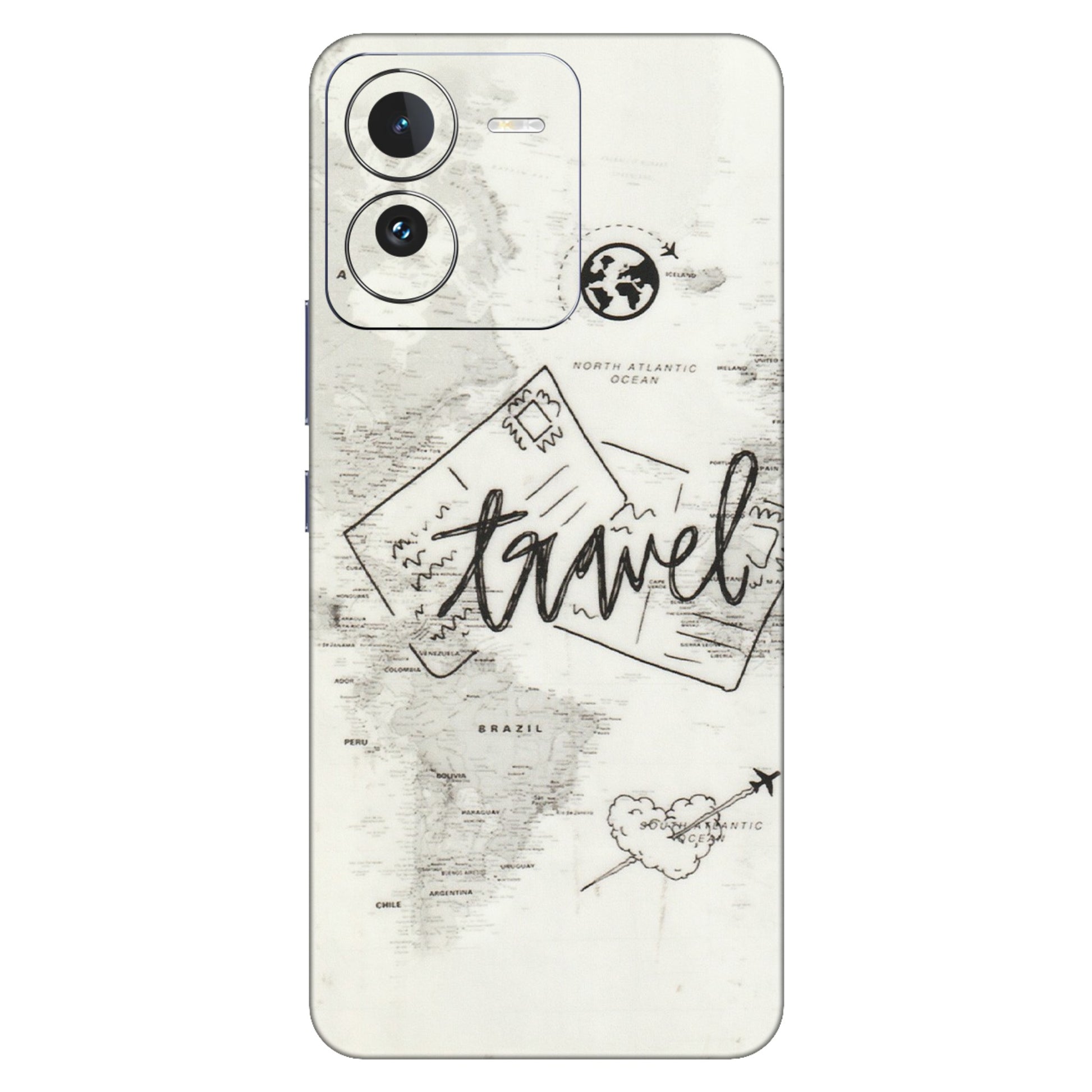 IQOO Phone Skins (All Models) - Travel Ticket - Transparent Finish (T-06) IQOO Z9