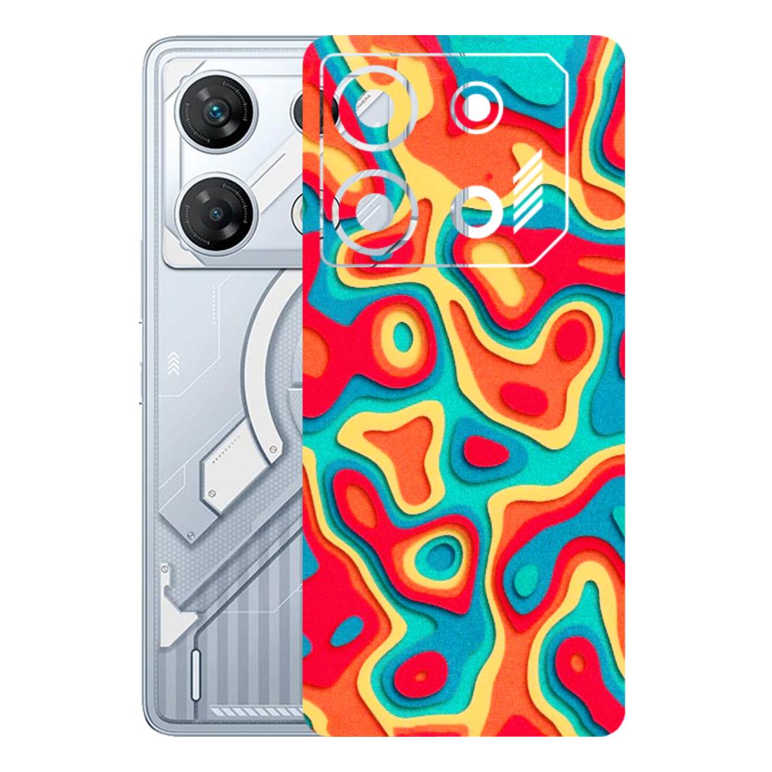 INFINIX Phone Skins (All Models) - Abstract Swirl - 3D Embossed Finish (L-150) Infinix GT 10 PRO