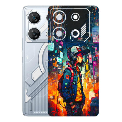 INFINIX Phone Skins (All Models) - Street Anime Guy - 3D Embossed Finish (L-158) Infinix GT 10 PRO