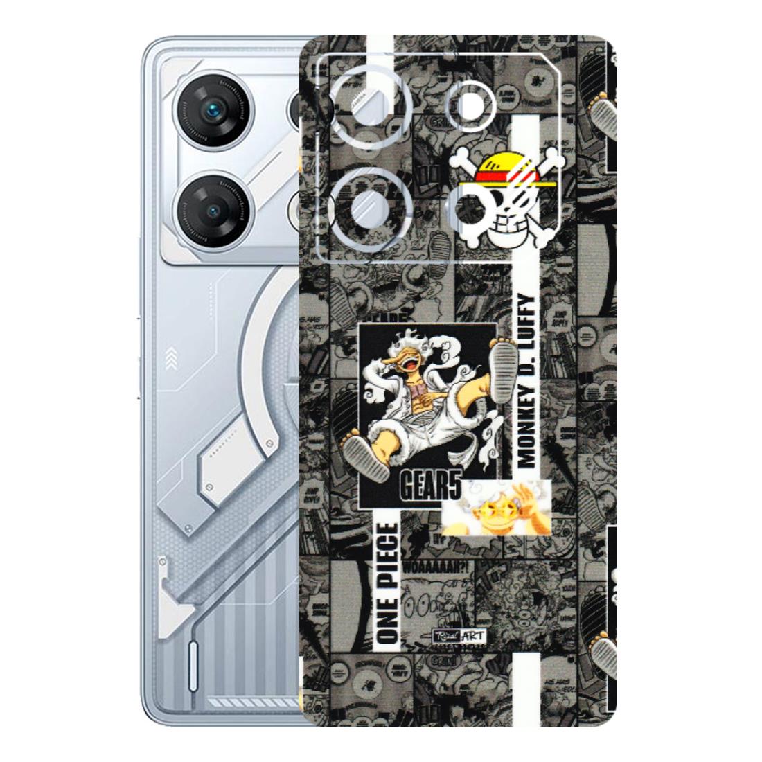 INFINIX Phone Skins (All Models) - Cuffy Anime MonkeyCamic - 3D Embossed Finish (L-242) Infinix GT 10 PRO