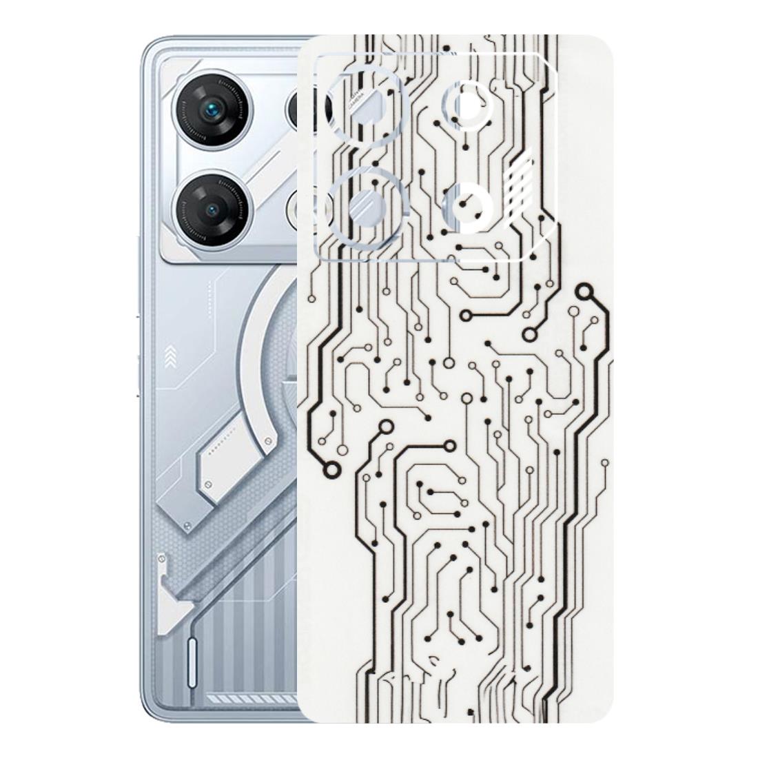 INFINIX Phone Skins (All Models) - Tech Circuits - Transparent Finish (T-03) Infinix GT 10 PRO