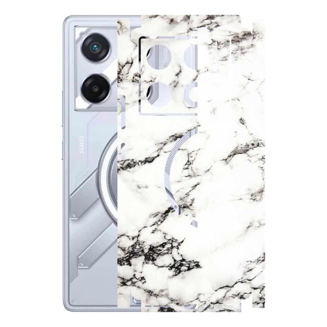 INFINIX Phone Skins (All Models) - Black and White Marble Texture - 3D Embossed Finish (L-124) Infinix GT 20 PRO (5G)