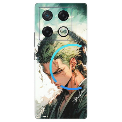 INFINIX Phone Skins (All Models) - New Roronoa Zoro One Picece Anime - Matte Finish (M-140) Infinix GT 20 PRO (5G)
