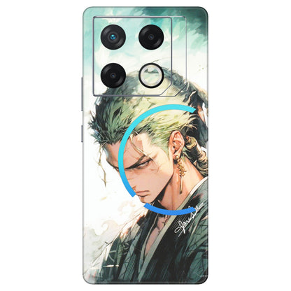 INFINIX Phone Skins (All Models) - Pirate Hunter One Piece Anime - Matte Finish (M-157) Infinix GT 20 PRO (5G)
