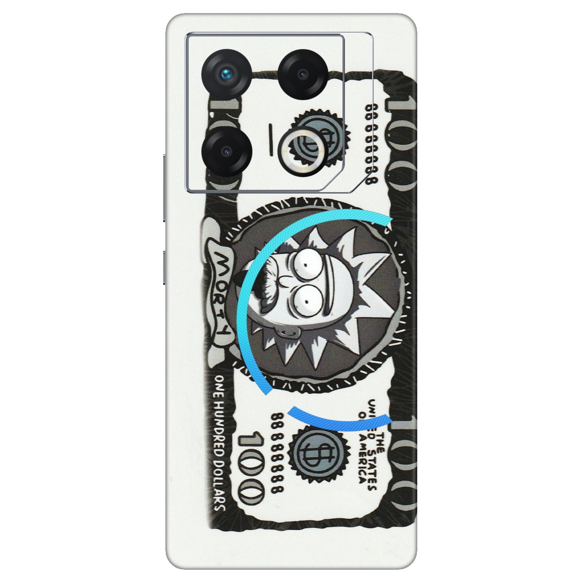 INFINIX Phone Skins (All Models) - Rick And Morty Hundred Dollar Anime - Matte Finish (M-161) Infinix GT 20 PRO (5G)