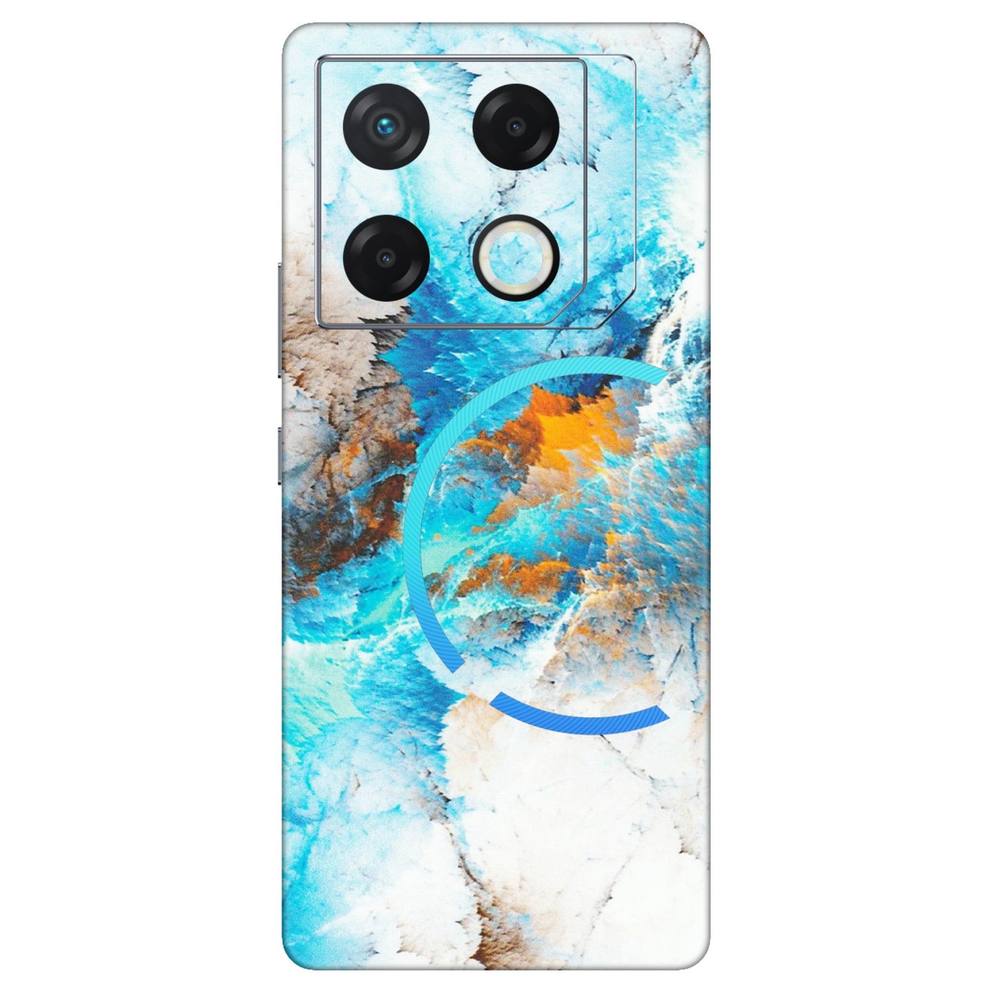 INFINIX Phone Skins (All Models) - Blue Waves Abstract - Matte Finish (M-19) Infinix GT 20 PRO (5G)