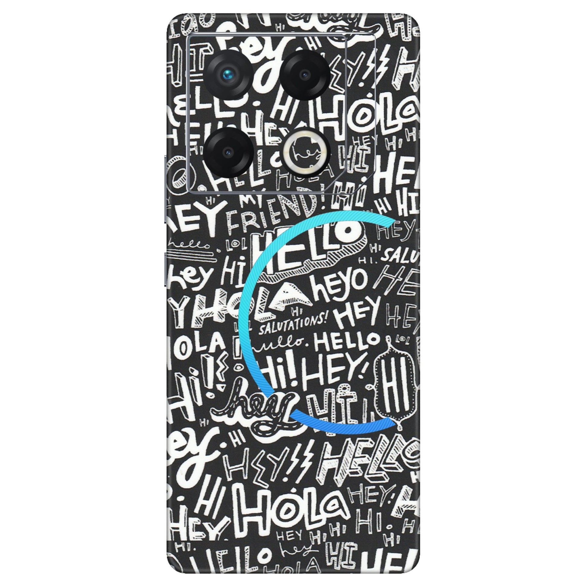 INFINIX Phone Skins (All Models) - Hi Hello Doodles - Matte Finish (M-25) Infinix GT 20 PRO (5G)