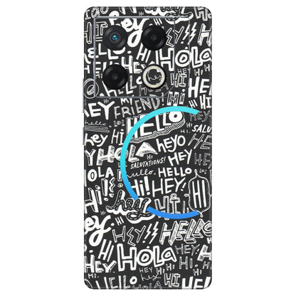 INFINIX Phone Skins (All Models) - Hi Hello Doodles - Matte Finish (M-25) Infinix GT 20 PRO (5G)