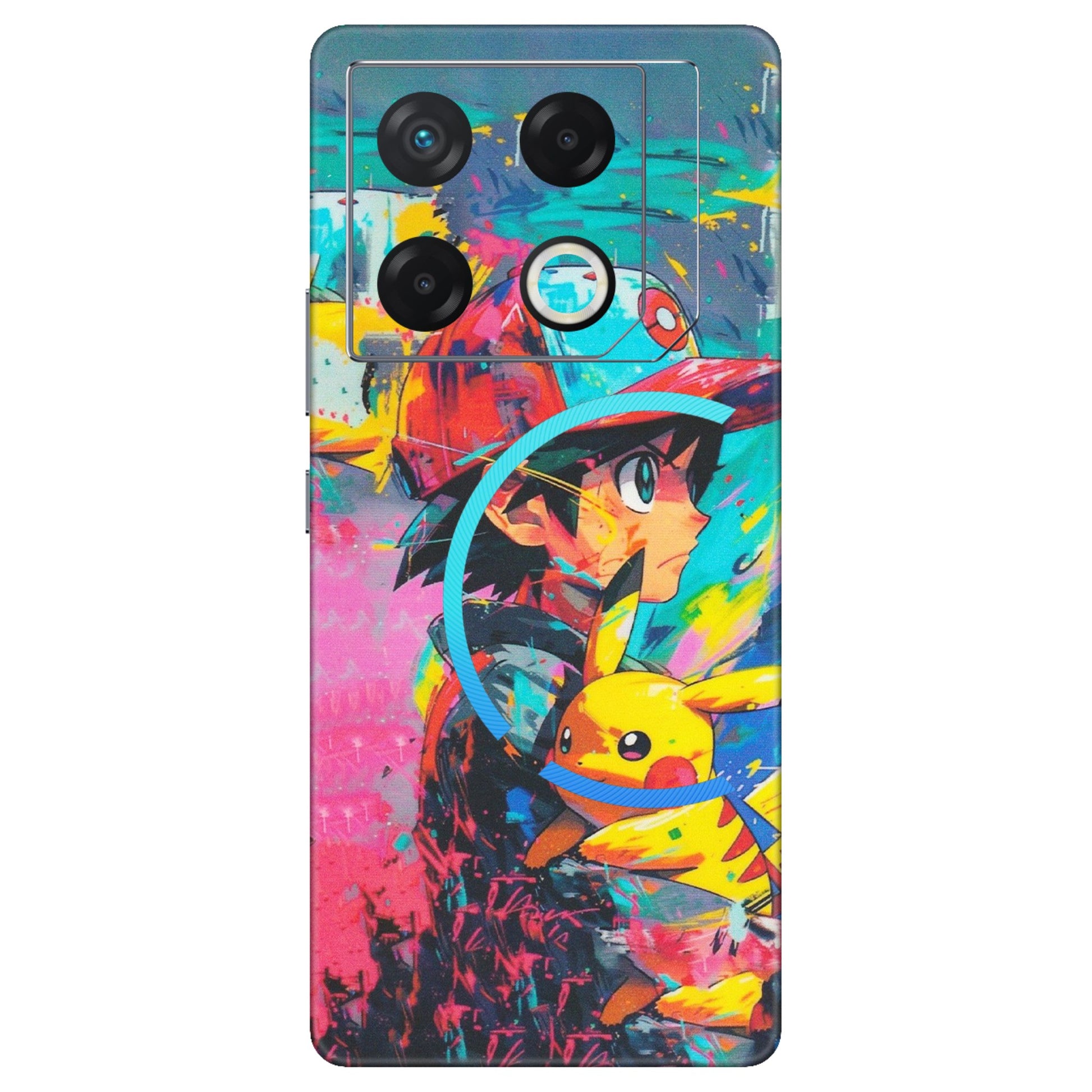 INFINIX Phone Skins (All Models) - Ash & Pikachu - Matte Finish (M-26) Infinix GT 20 PRO (5G)
