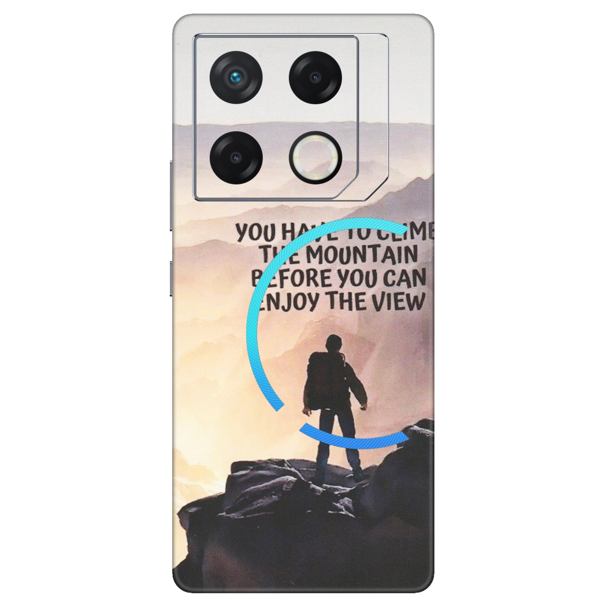 INFINIX Phone Skins (All Models) - Motivational Hiking Mountain - Matte Finish (M-28) Infinix GT 20 PRO (5G)
