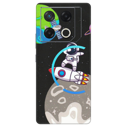 INFINIX Phone Skins (All Models) - Astronaut Vibing Toon Running - Matte Finish (M-39) Infinix GT 20 PRO (5G)