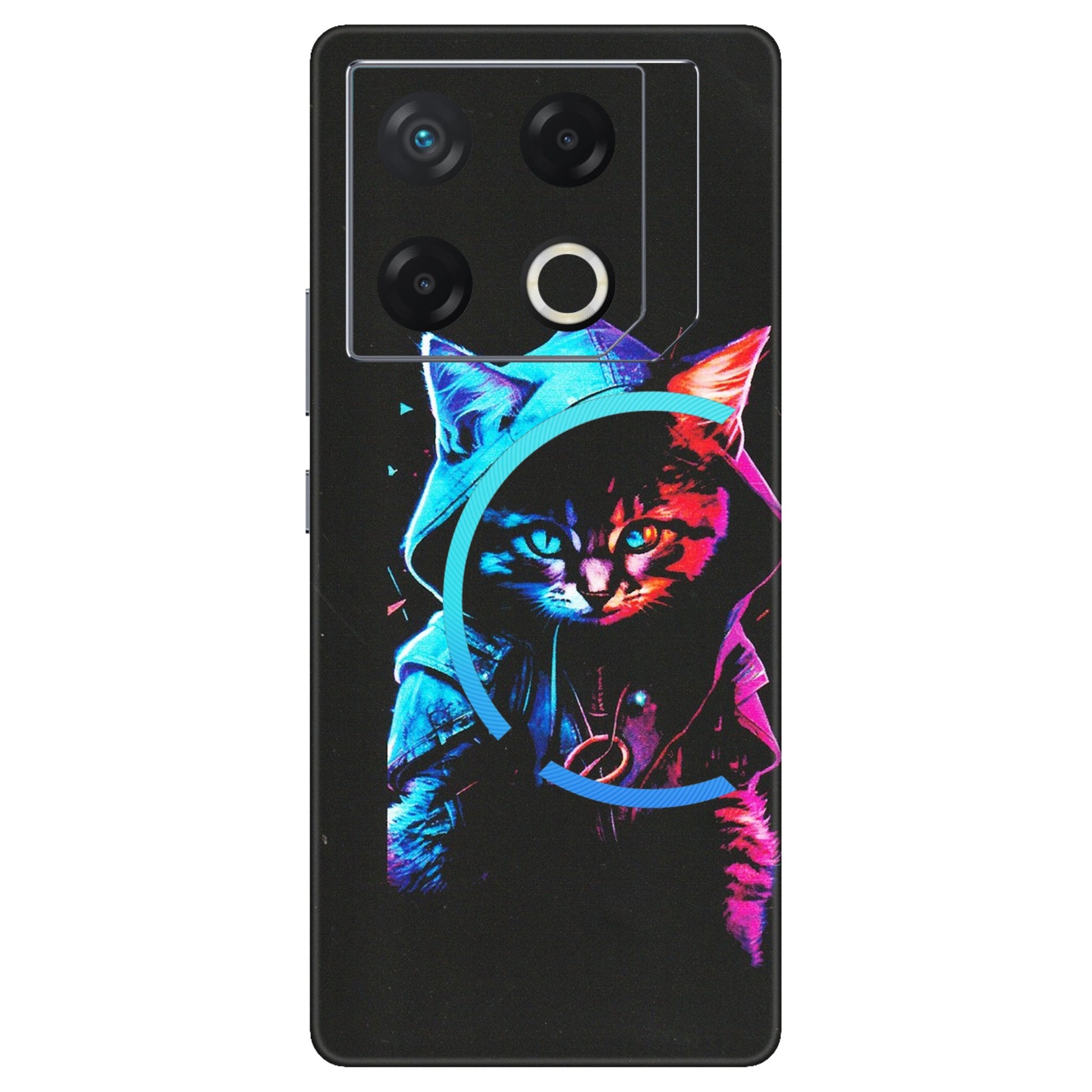 INFINIX Phone Skins (All Models) - Cyberpunk Cat - Matte Finish (M-45) Infinix GT 20 PRO (5G)