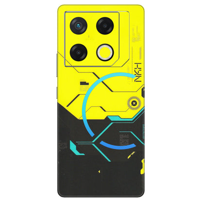 INFINIX Phone Skins (All Models) - Black Yellow Technica - Matte Finish (M-53) Infinix GT 20 PRO (5G)
