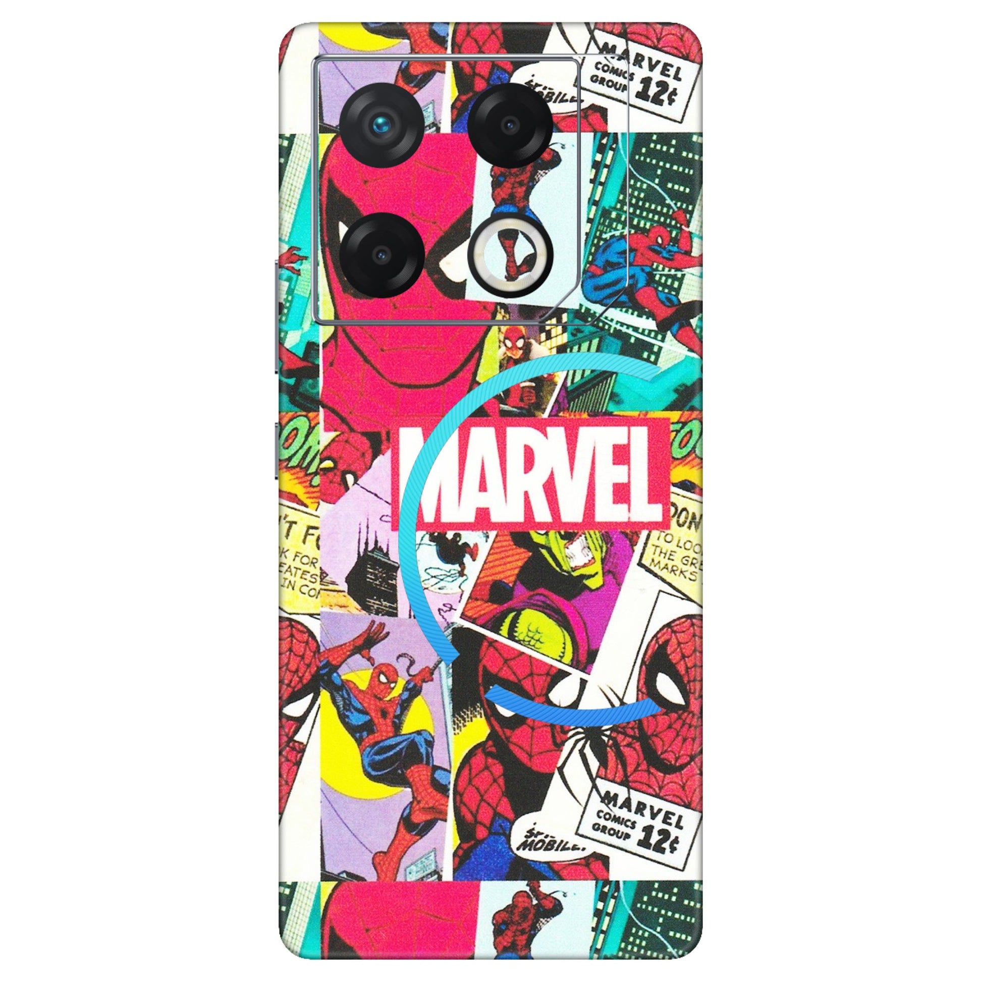 INFINIX Phone Skins (All Models) - Marvel Comic Spiderman Grafitti - Matte Finish (M-72) Infinix GT 20 PRO (5G)