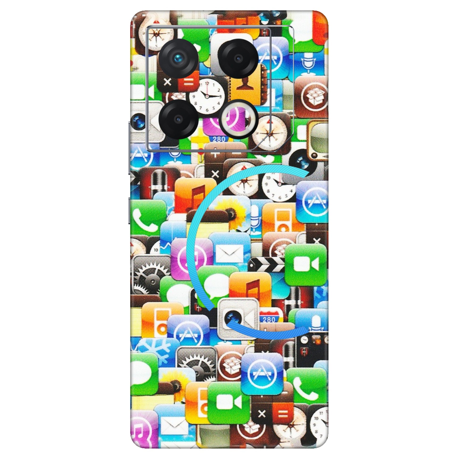 INFINIX Phone Skins (All Models) - All Apple Icons - Matte Finish (M-93) Infinix GT 20 PRO (5G)