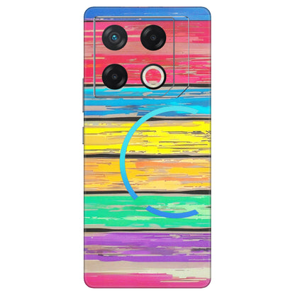 INFINIX Phone Skins (All Models) - Multi Colour Wooden Wall - Matte Finish (M-96) Infinix GT 20 PRO (5G)