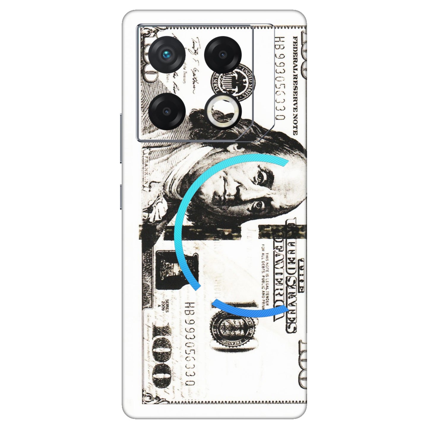 INFINIX Phone Skins (All Models) - 100 Dollar Currency - Transparent Finish (T-01) Infinix GT 20 PRO (5G)