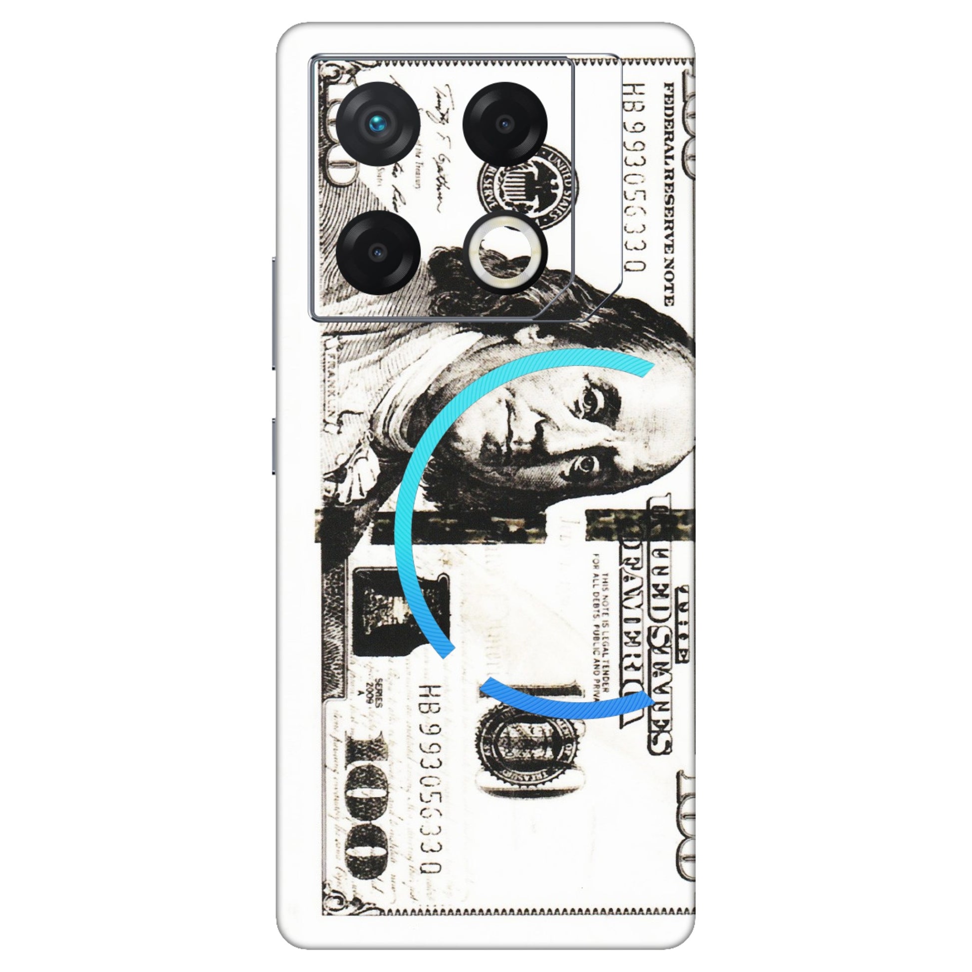 INFINIX Phone Skins (All Models) - 100 Dollar Currency - Transparent Finish (T-01) Infinix GT 20 PRO (5G)