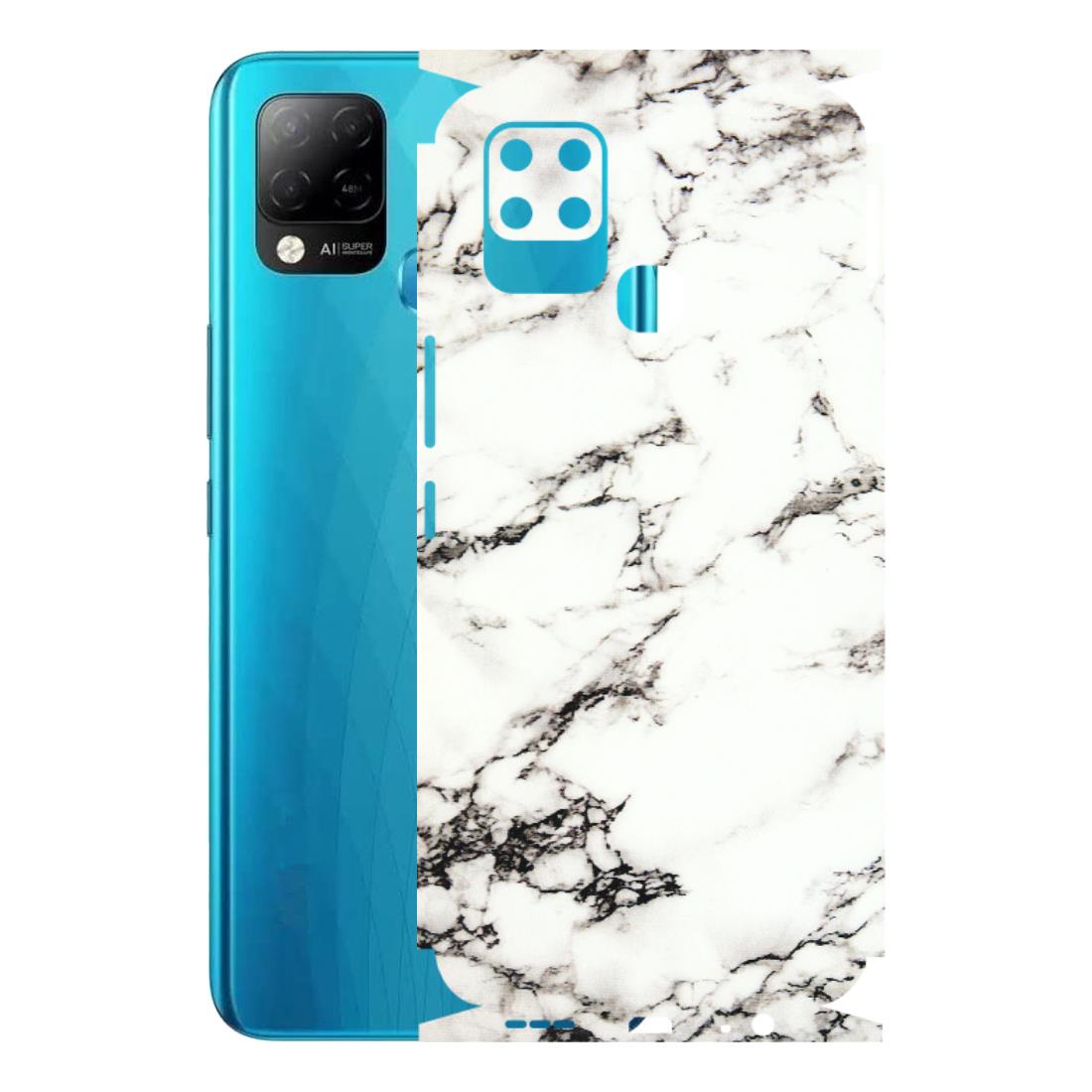INFINIX Phone Skins (All Models) - Black and White Marble Texture - 3D Embossed Finish (L-124) Infinix Hot 10S