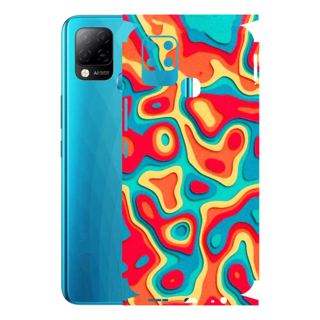 INFINIX Phone Skins (All Models) - Abstract Swirl - 3D Embossed Finish (L-150) Infinix Hot 10S
