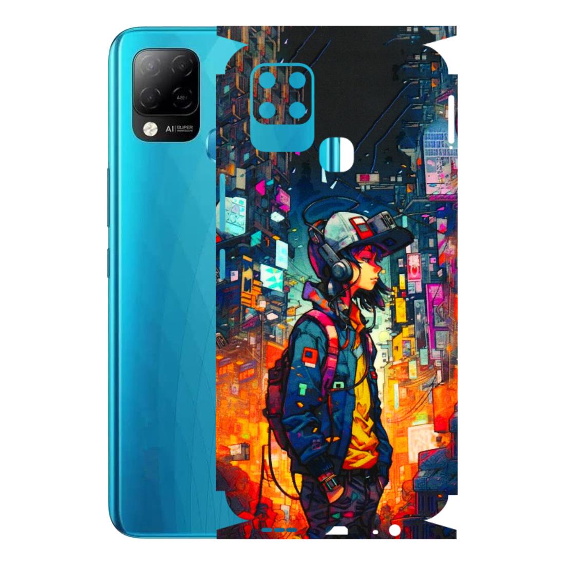 INFINIX Phone Skins (All Models) - Street Anime Guy - 3D Embossed Finish (L-158) Infinix Hot 10S