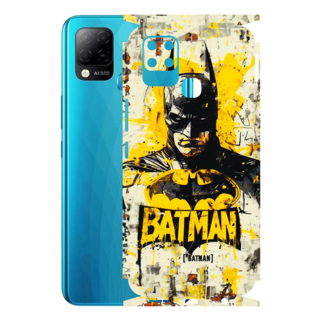 INFINIX Phone Skins (All Models) - Batman Yellow BT - 3D Embossed Finish (L-304) Infinix Hot 10S