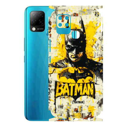 INFINIX Phone Skins (All Models) - Batman Yellow BT - 3D Embossed Finish (L-304) Infinix Hot 10S