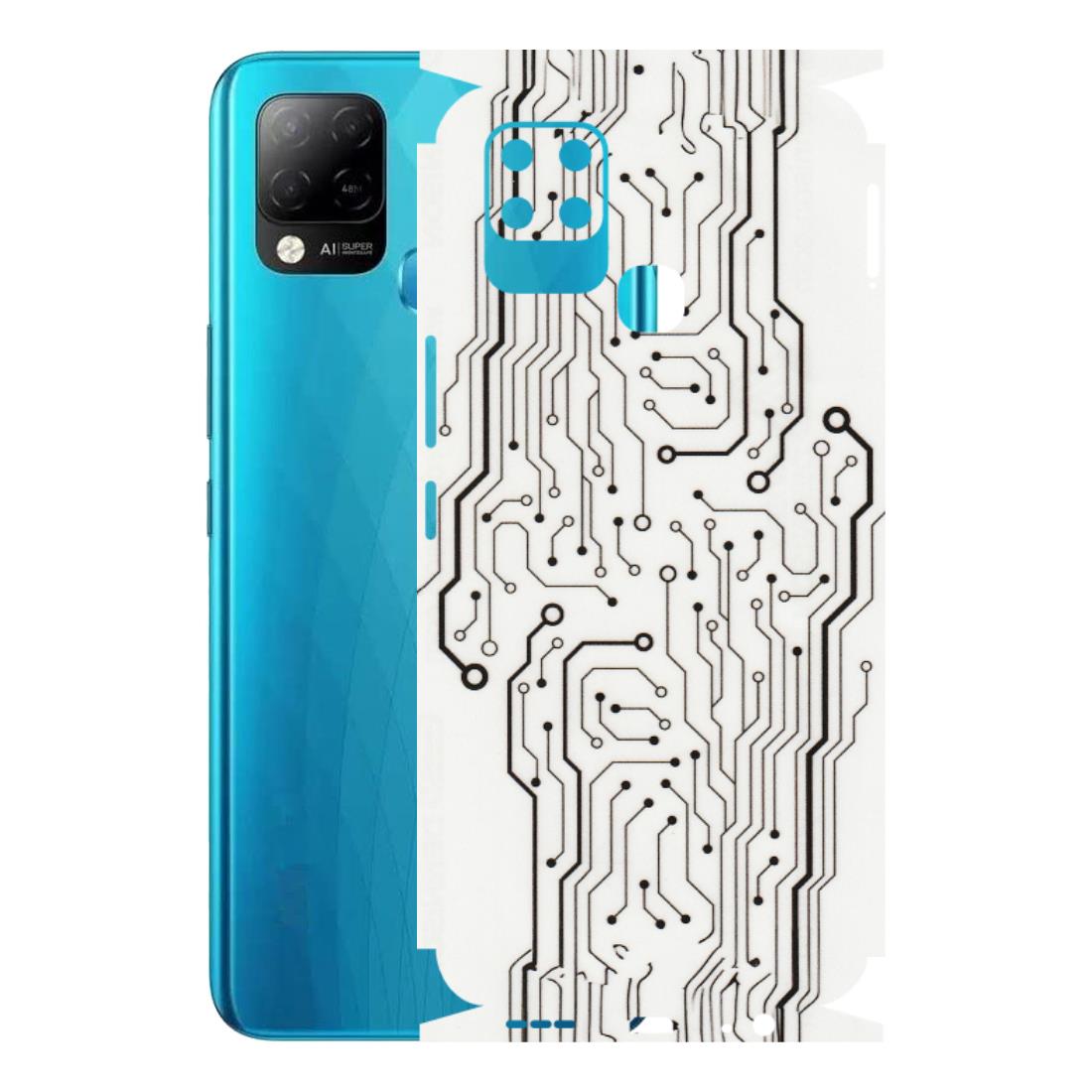 INFINIX Phone Skins (All Models) - Tech Circuits - Transparent Finish (T-03) Infinix Hot 10S