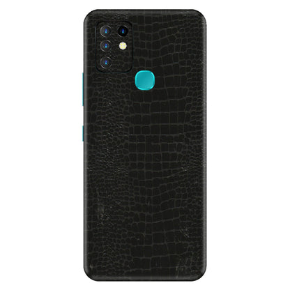INFINIX Phone Skins (All Models) - Snake Leather Black - 3D Embossed Finish (L-107) Infinix Hot 10