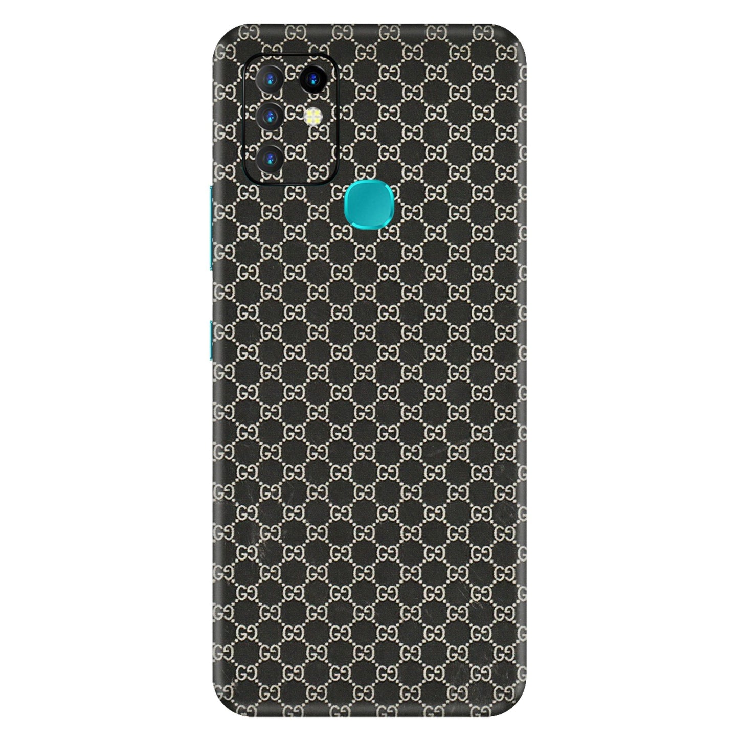 INFINIX Phone Skins (All Models) - Black G Print - 3D Embossed Finish (L-109) Infinix Hot 10