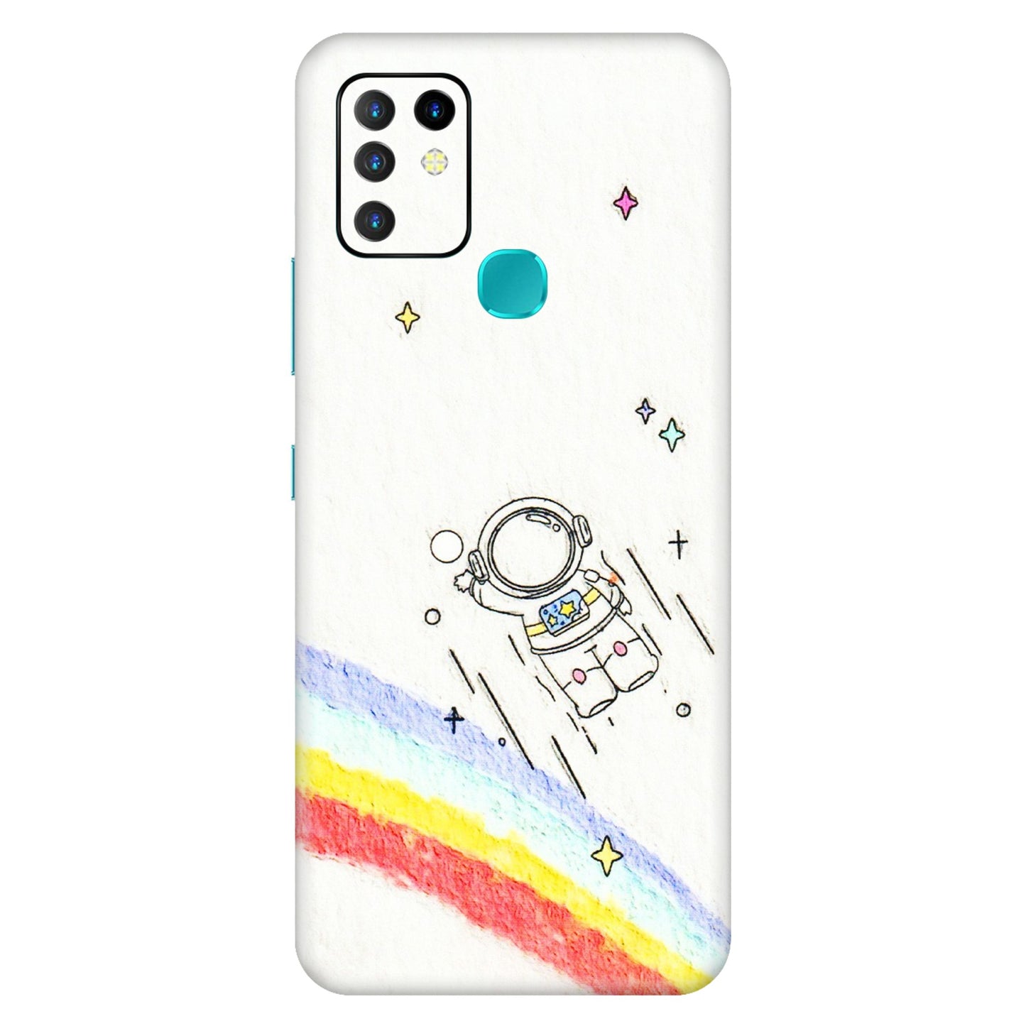 INFINIX Phone Skins (All Models) - Milkyway Astronaut - 3D Embossed Finish (L-110) Infinix Hot 10