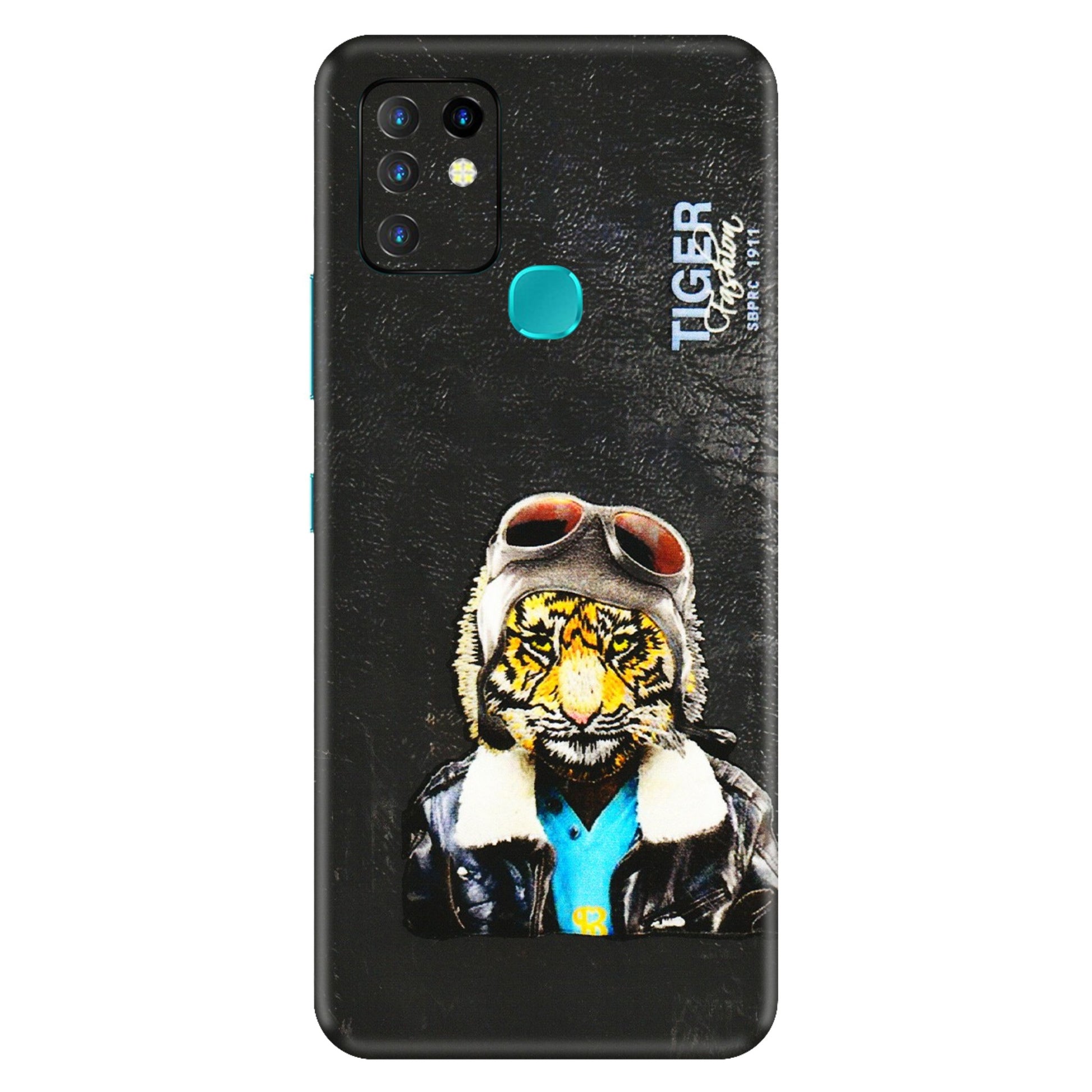 INFINIX Phone Skins (All Models) - Rider Tiger - 3D Embossed Finish (L-113) Infinix Hot 10