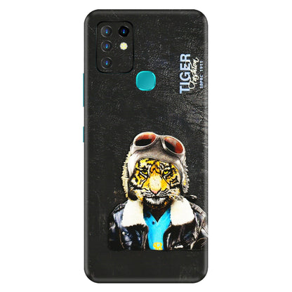 INFINIX Phone Skins (All Models) - Rider Tiger - 3D Embossed Finish (L-113) Infinix Hot 10