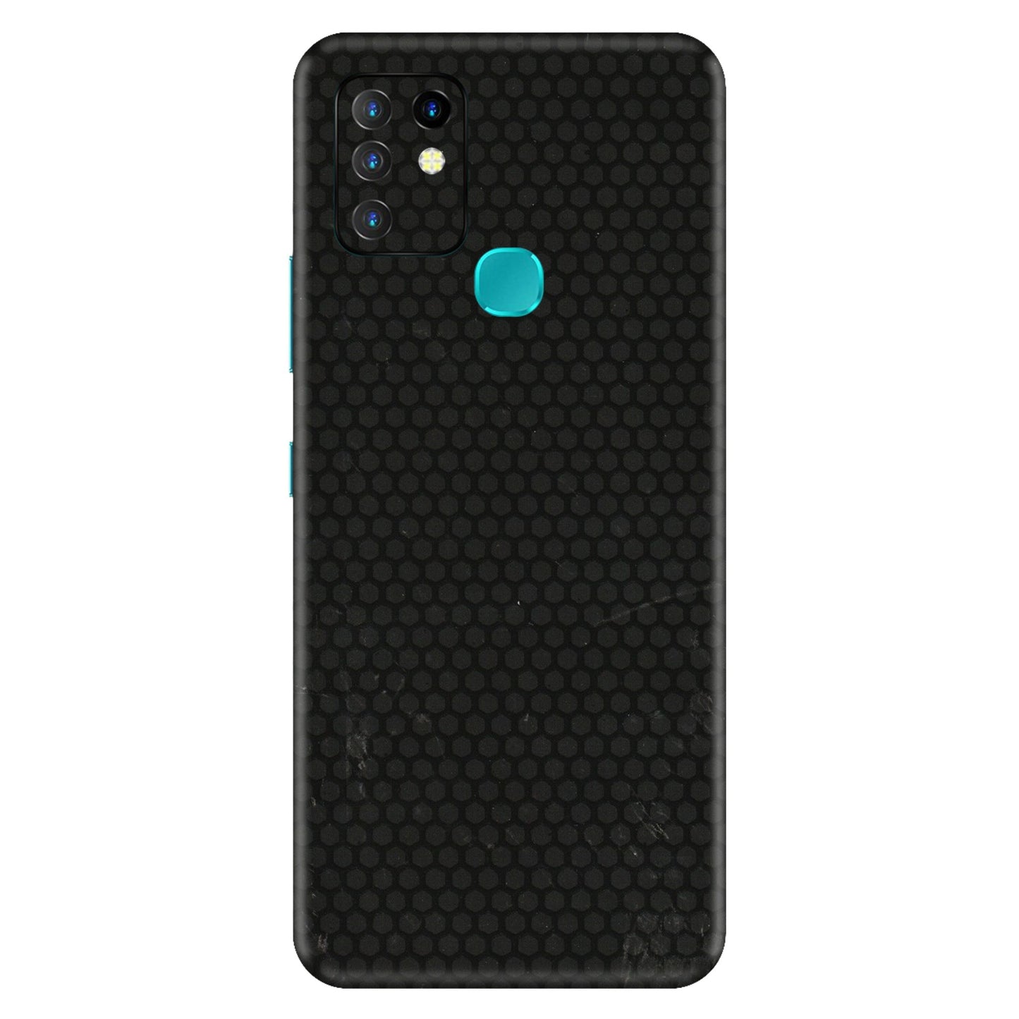 INFINIX Phone Skins (All Models) - Black honeycomb - 3D Embossed Finish (L-114) Infinix Hot 10