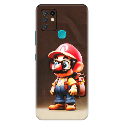 INFINIX Phone Skins (All Models) - Little Mario - 3D Embossed Finish (L-119) Infinix Hot 10