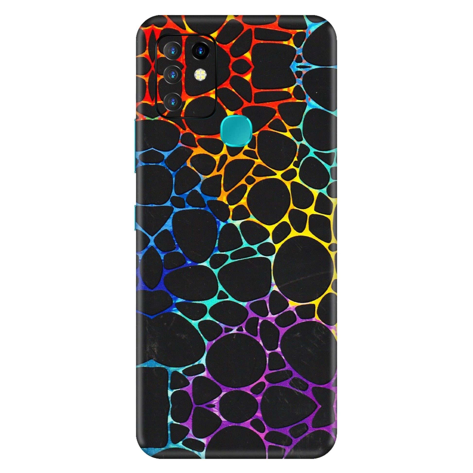 INFINIX Phone Skins (All Models) - Abstract Art MultiColour - 3D Embossed Finish (L-133) Infinix Hot 10