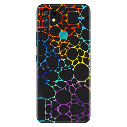 INFINIX Phone Skins (All Models) - Abstract Art MultiColour - 3D Embossed Finish (L-133) Infinix Hot 10