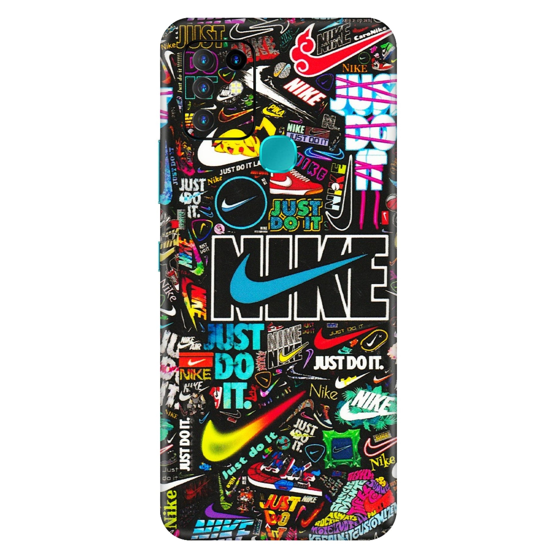 INFINIX Phone Skins (All Models) - Just Do It Doodles - 3D Embossed Finish (L-166) Infinix Hot 10