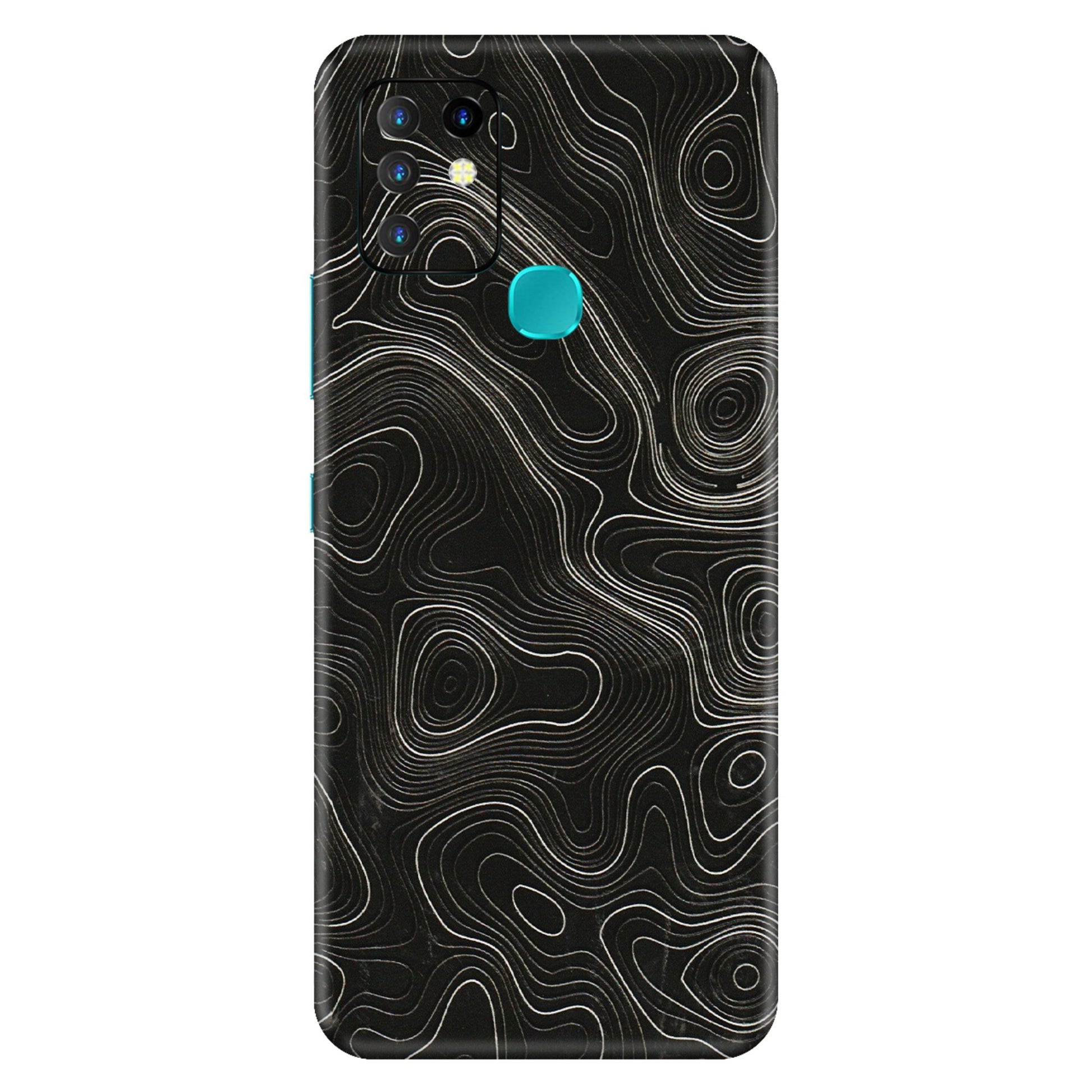 INFINIX Phone Skins (All Models) - Black Swirl - 3D Embossed Finish (L-196) Infinix Hot 10