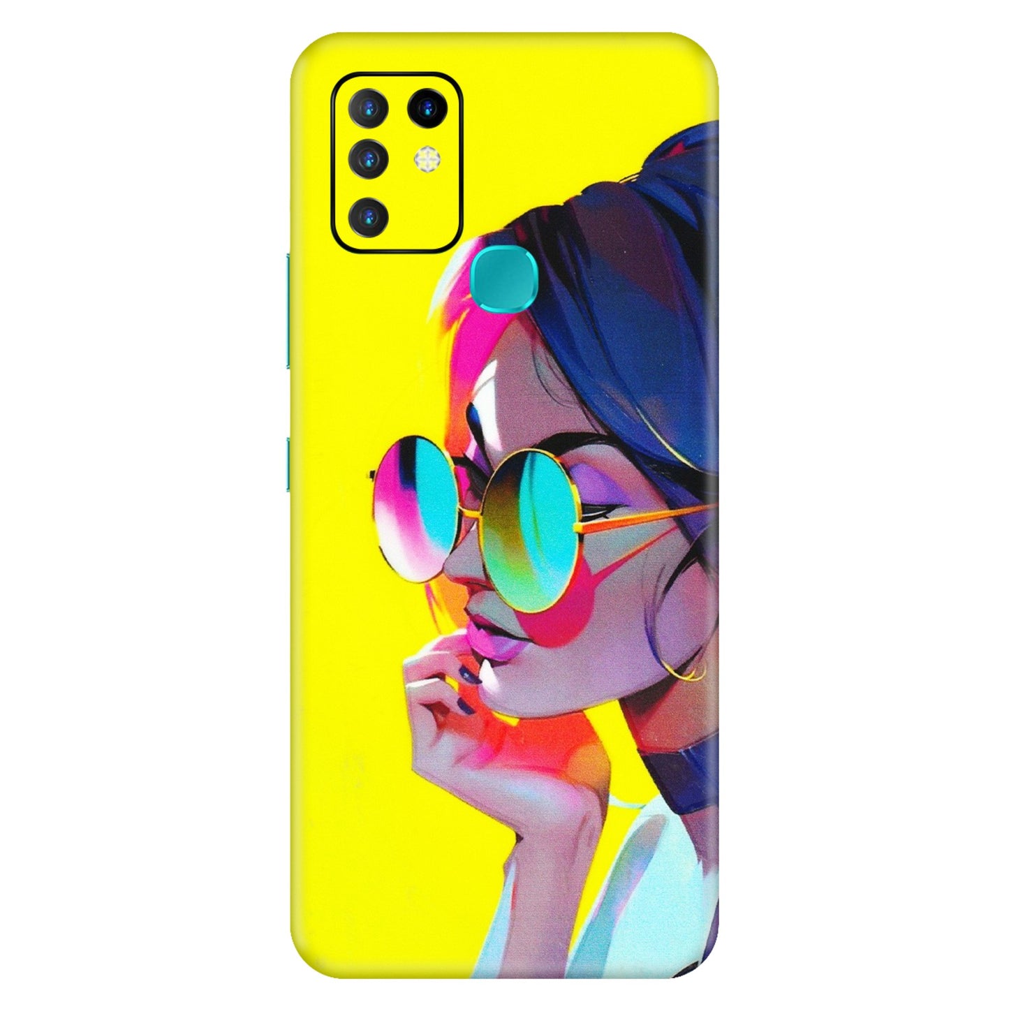 INFINIX Phone Skins (All Models) - Bold Stylish Girl - 3D Embossed Finish (L-222) Infinix Hot 10